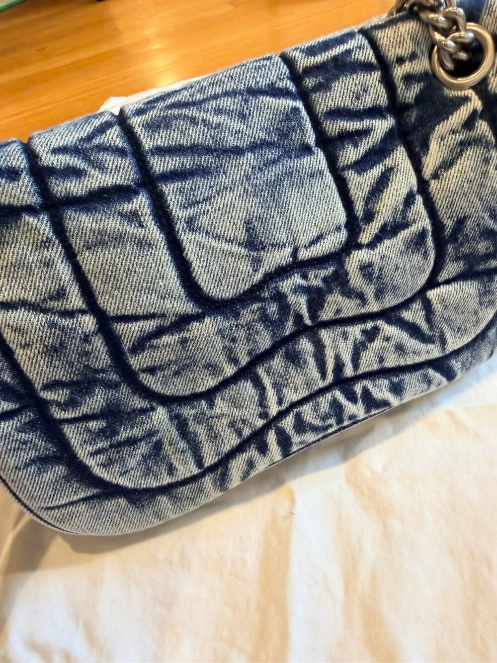 JW PEI Tina Quilted Denim Convertible Crossbody Bag - Picture 8 of 8